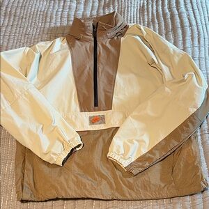 Nike Tan and Brown Windbreaker